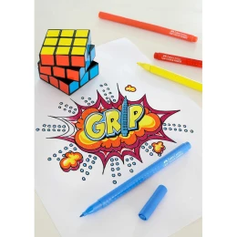 Снимка на Faber-Castell Флумастери Grip, 20 цвята