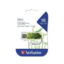 Снимка на USB флаш памет Verbatim Mini Elements, USB 2.0, 16 GB, земя