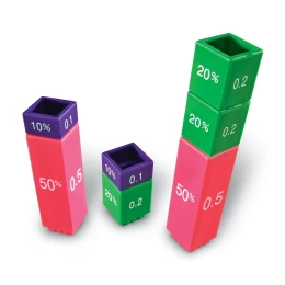 Снимка на Learning Resources Кула от кубчета - Еквивалентни дроби, фракционна