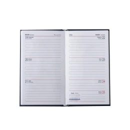 Снимка на Календар-бележник Слим, седмичник, 9 x 16 cm, екрю