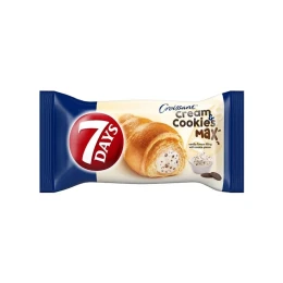 Снимка на 7Days Кроасан, с ванилов крем и бисквити, 92 g