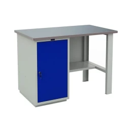 Снимка на Работна маса WT120 WD1, 1200 х 700 х 870 mm, метална, MDF плот