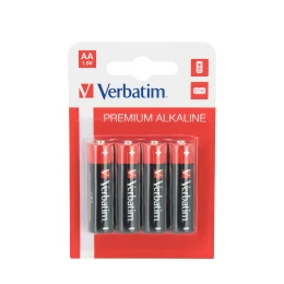 Снимка на Алкална батерия Verbatim, AA, LR6, 1.5 V, 4 броя