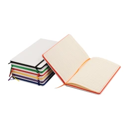 Снимка на Office 1 Тефтер Viena, А5, с ластик, широки редове, 80 листа, бяло-син