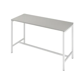 Снимка на Висока маса Narbutas Nova, 1800 x 700 x 1050 mm, ПДЧ 25 mm, перленосив меламин, бял метал