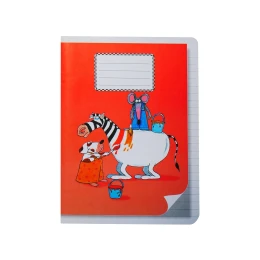 Снимка на Тетрадка, A5, широки редове, офсетова хартия, мека корица, 20 листа