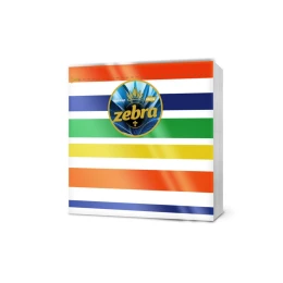 Снимка на Салфетки Zebra, на ленти, еднопластови, 60 броя
