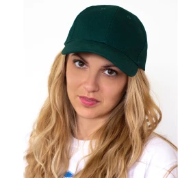 Снимка на Бейзболна шапка, 6-панелна, зелена, с включен печат на лого до 10 x 10 cm