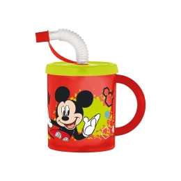 Снимка на Disney Чаша със сламка и дръжка Mickey Mouse, 210 ml