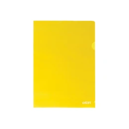 Снимка на Office 1 Джоб за документи, L-образен, A4, 90 µm, жълт, 10 броя