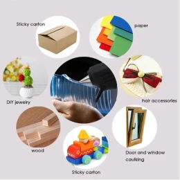 Снимка на Пистолет за топъл силикон Foska, ?7.2 mm, с 2 пръчки