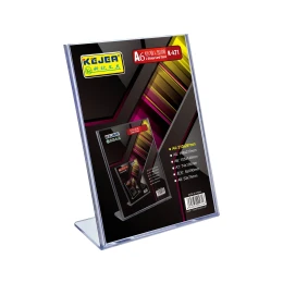 Снимка на KEJEA Информационна поставка, L образна, вертикална, A6, прозрачна