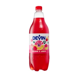 Снимка на Devin Газирана напитка Bublz, малина и лимон, 1.2 L
