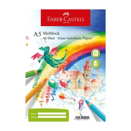 Снимка на Faber-Castell Скицник за рисуване, офсетова хартия, A5, 80 g/m2, 60 листа