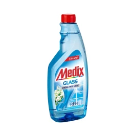 Снимка на Препарат за почистване на стъкла Medix Original, пълнител, 500 ml, син