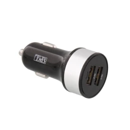 Снимка на Зарядно устройство TNB, за автомобилна запалка, двойно, 4.8 Ah, USB
