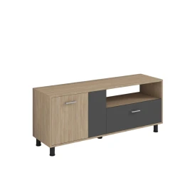 Снимка на Шкаф RFG за телевизор, 1470 х 400 х 630 mm, дъб сонома и графит