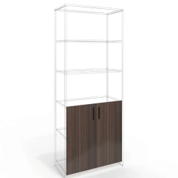 Снимка на Врата RFG RV3 Lisabon, 380 х 18 х 760 mm, ПДЧ 18 mm, 2 броя в комплект, тъмен дъб