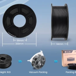 Снимка на Филамент за 3D принтер, PLA+, 1.75 mm, 1 kg, златист