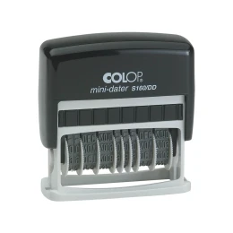 Снимка на Colop Датник S160/DD, с цифри за две дати, черен