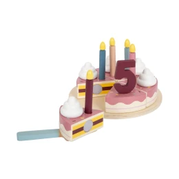 Снимка на Small Foot Торта за рязане, с цифри и свещи