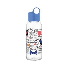 Снимка на Disney Бутилка за пътуване, в комплект с 2 стъклени чаши, синя