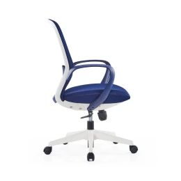 Снимка на Офис стол RFG Egg W, дамаска и меш, полиамидна основа, до 130 kg, тъмносин