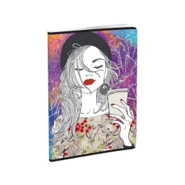 Снимка на Тетрадка, A5, бели листове, офсетова хартия, 60 листа, дизайни за момиче