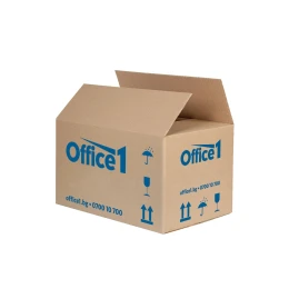 Снимка на Office 1 Кашон, с печат, 47 x 32 x 27 cm, кафяв