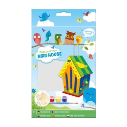 Снимка на Moxy Направи си къщичка за птици - Птица, с включени четка и бои