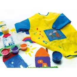 Снимка на Eberhard Faber Престилка, за възраст 3-7 години, жълто-синя