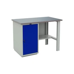 Снимка на Работна маса WT140 WD1, 1400 х 700 х 870 mm, метална, MDF плот