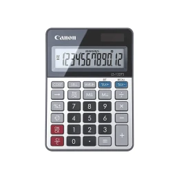 Снимка на Настолен калкулатор Canon LS-122TSDBL, 12-разряден, сив