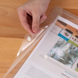 Снимка на Rapesco Папка Eco, PP, с копче, A4, прозрачна