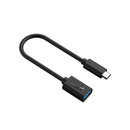 Снимка на Адаптер Genius ACC-C2AC, с кабел, USB Type-A към USB Type-C, 21 cm, черен