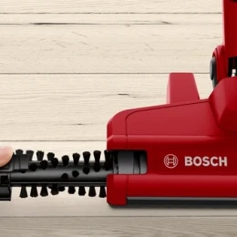 Снимка на Прахосмукачка Bosch BBHF214R, серия 2, вертикална, акумулаторна, червена