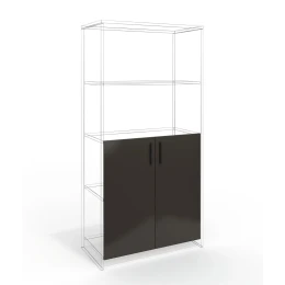 Снимка на Врата RFG RV3 Milano, 380 х 18 х 760 mm, ПДЧ 18 mm, 2 броя в комплект, тъмносива