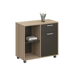 Снимка на Шкаф RFG Milano, 800 х 400 х 750 mm, ПДЧ, светъл дъб и тъмносиво