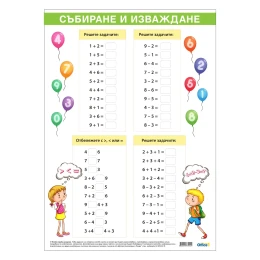 Снимка на Office 1 Ученическо табло ''Упражнение за смятане'', 50 x 70 cm