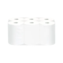 Снимка на Кърпи за ръце, на ролка, без перфорация, двупластови, целулоза, 800 g, 6 броя