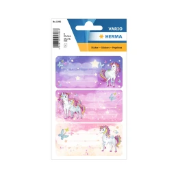 Снимка на Herma Самозалепващи се етикети Еднорог, ученически, 6 броя