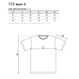 Снимка на Malfini Детска тениска Basic 138, размер 146 cm, възраст 10 години, оранжева