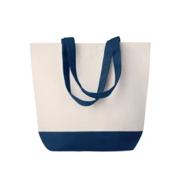 Снимка на More Than Gifts Плажна чанта Kleuren, канава, 280 g/m2, 40 х 15 х 45 cm, синя