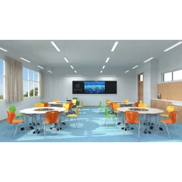 Снимка на Ученическа маса RFG Jam, едноместна, над VIII клас, 700 х 500 х 760 mm, MDF, сива