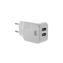 Снимка на Зарядно устройство TNB, 2 USB, 2.4 A, 12 W, бяло